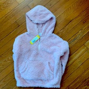 Girls 1/4 Zip Fuzzy Pullover